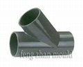 true Y pipe PVC plastic injection molding 1