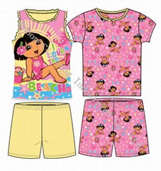 Children's Sleepwear Cotton Two Set For One