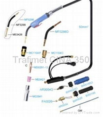 PANASONIC TYPE MIG WELDING TORCHES TRAFIMET BRAND-CINA 350(350K)