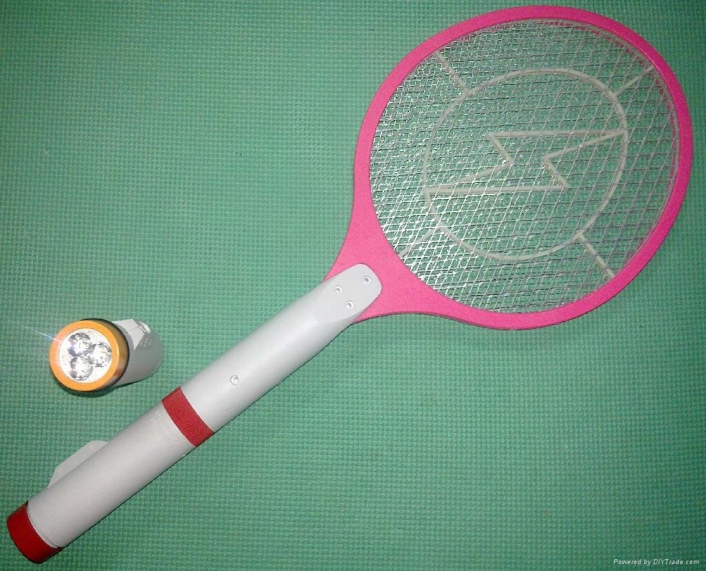 rechargeable Mosquito Swatter with LED Remove Torch/Bat Killer Racket/Pat