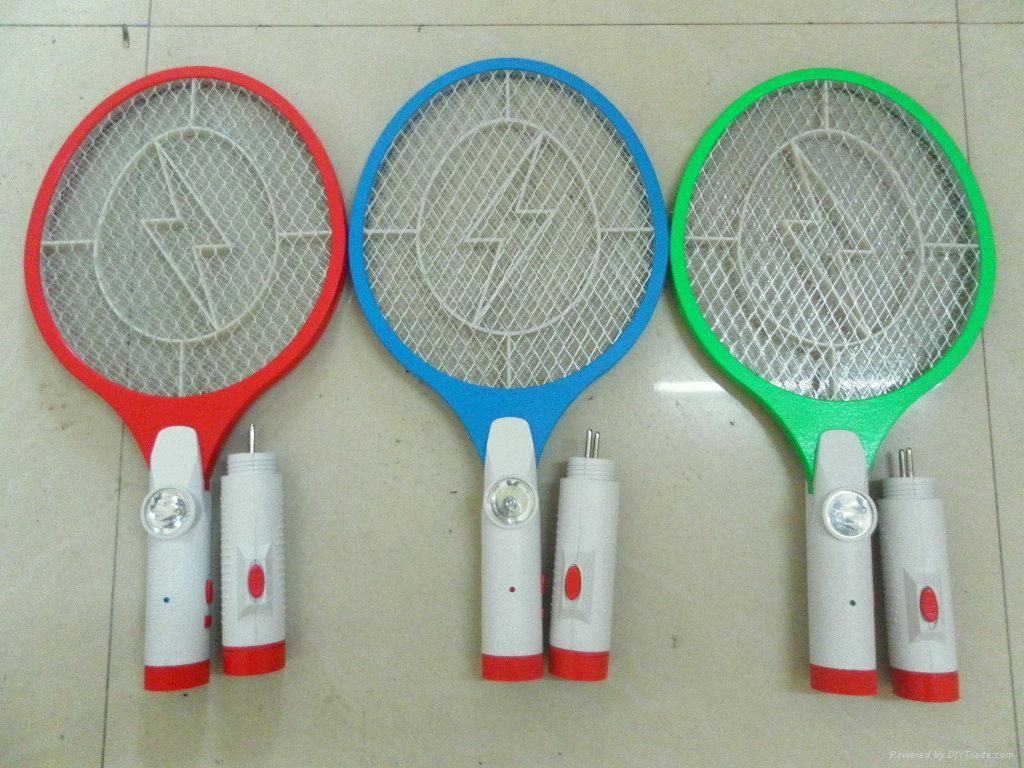 rechargeable Mosquito Swatter with LED Remove Torch/Bat Killer Racket/Pat 2