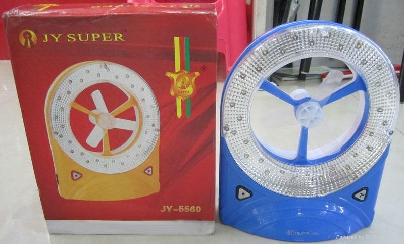 rechargeable protable multi-purpose led fan light JY-5560 2