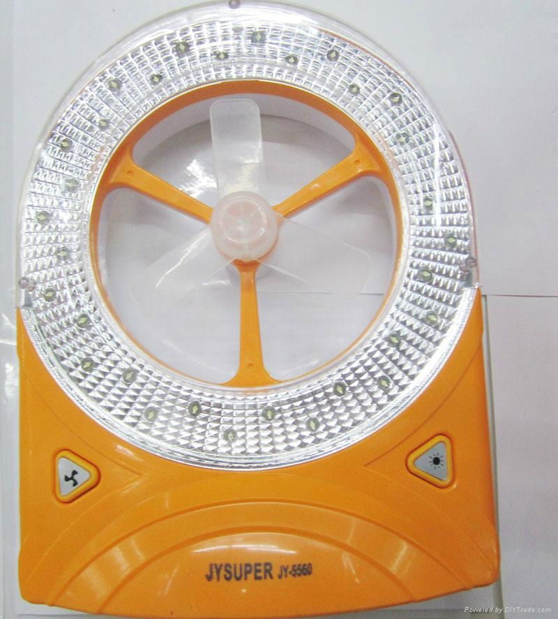 rechargeable protable multi-purpose led fan light JY-5560 3