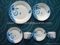 18pcs porcelain round dinner set 2