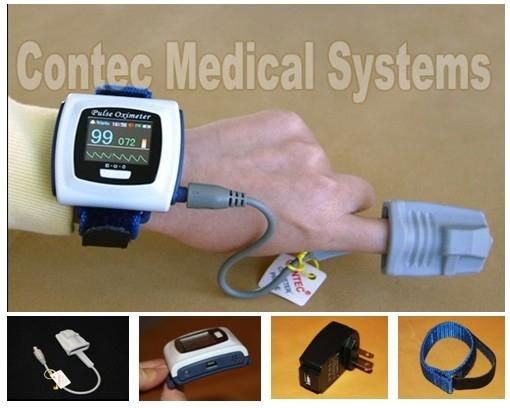 CE FDA Approved CMS 50F Color Display Wrist Spo2 Monitor / Pulse Oximeter oxigen 2