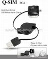 Multi USB cable for iphone4 3