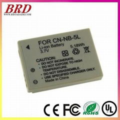 High capacity digital camera battery for Can. 5l  PowerShot SD900 IS