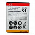 for Samsung Galaxy Note Gt-N7000 I9220 Battery Replacement 2600mAh 1