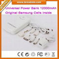 12000mAh Power Bank for iPhone iPad