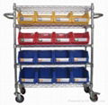 custom wire shelving trolley