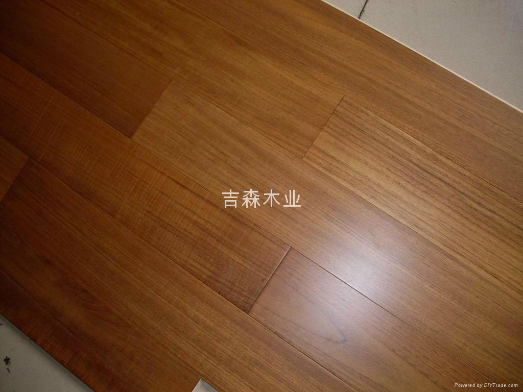 Teak engineered flooring