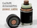 The High voltage xlpe insulated power cable