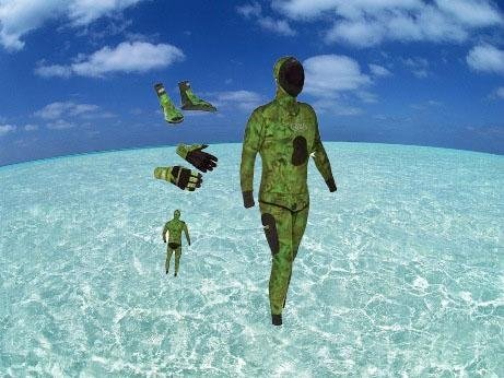 5mm camo spearfishing suits 3