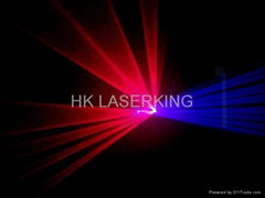 Double windows laser show 