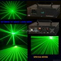 Single green powerful  1watt analog  with 35kpps animation laser light 1