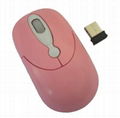 cute pink 2.4G wireless mouse VST-WM106 1