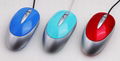Colorful 3D optical wired computer mouse
