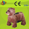 walking plush electronic animal kids amusement rides  4