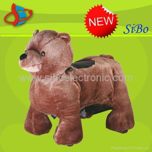 New Arrival plush zippy animal rides for kids in game lands