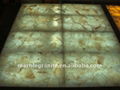 golden big onyx slab tiles with light