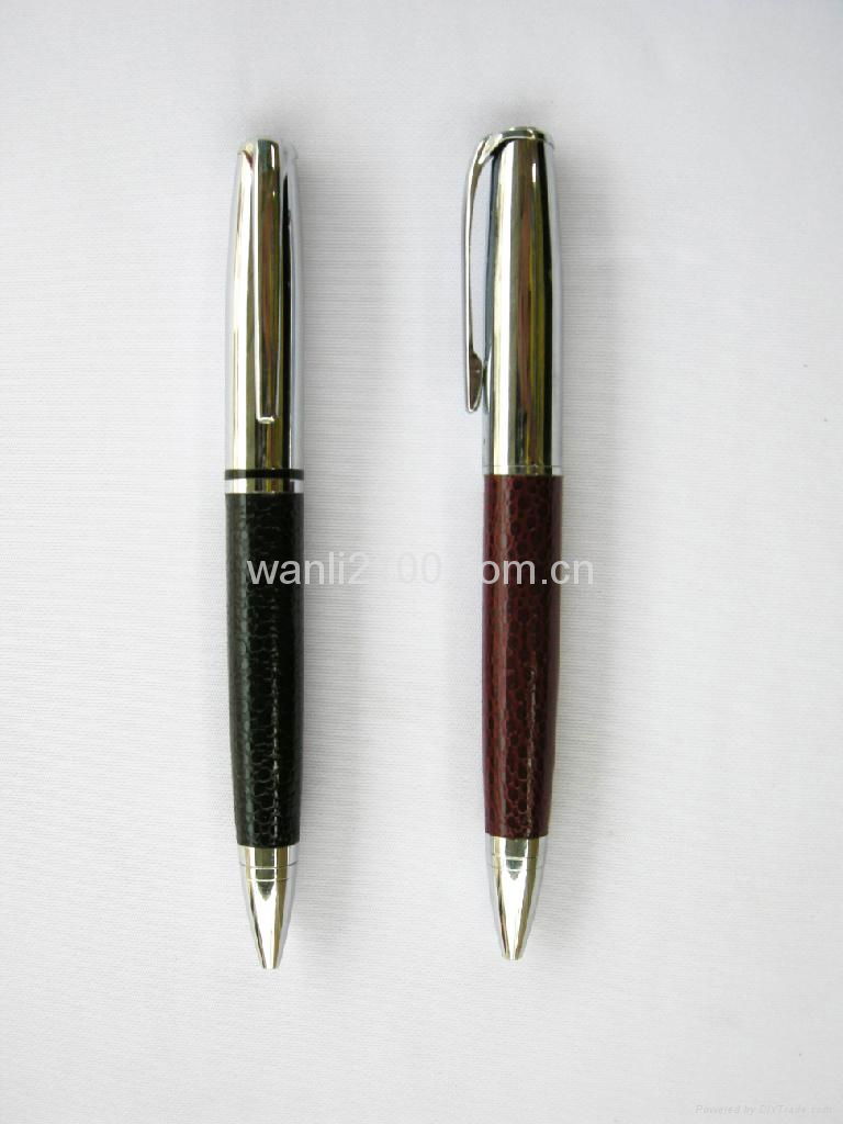 hot-selling leather ball pen/printing ballpoint pen 4