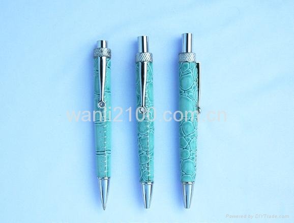 hot-selling leather ball pen/printing ballpoint pen 5
