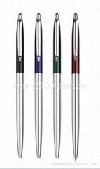 slim discount hotel metal ball pen 