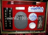 chinese classy four treasures set/ calligraphy brush pen set