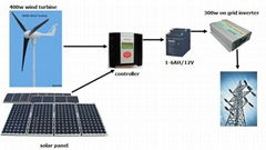 400w small grid wind turbine