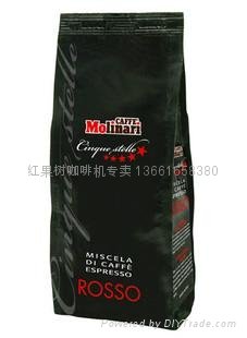 原装进口意大利红牌molinari咖啡豆