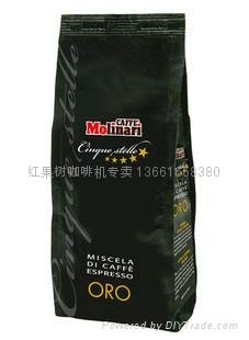 原装进口意大利红牌molinari咖啡豆 2