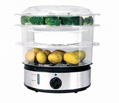 Patent Stainless steel electric food steamer 9L capacity (XJ-10102)