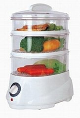 HOT sale electric food steamer with 3 durable PC layers (XJ-92214/IV)