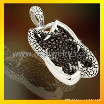 fashion silver 925 designer jewellery dog tag charm pendants 5