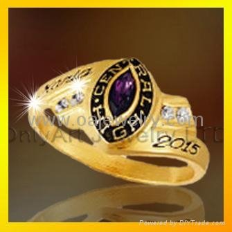brass custom made class rings for graduation