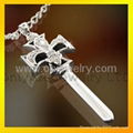 lady beautiful silver pendant charms jewelry 5