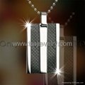 stocked mens dog tag stainless steel pendant 3