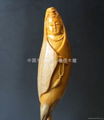 Olive nut carving——Avalokitesvara