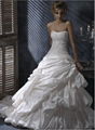 Wholesale 2011 new style A line Taffeta strapless wedding dress 2