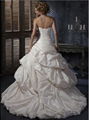 Wholesale 2011 new style A line Taffeta strapless wedding dress 3