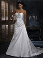 Wholesale 2011 new style A line satin strapless wedding dress