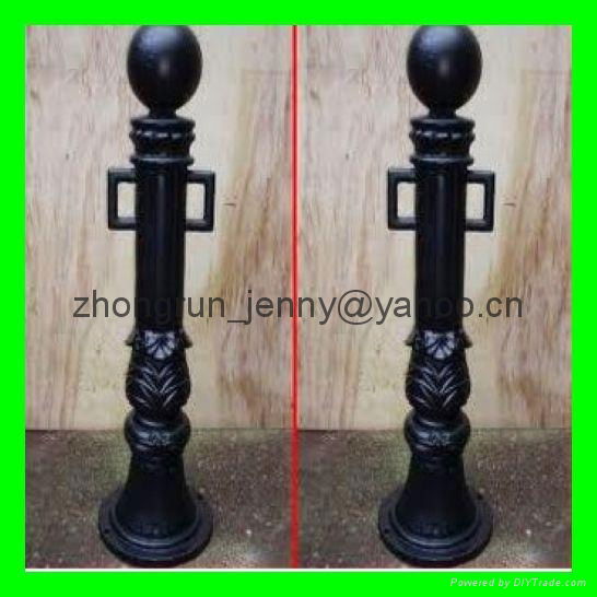 grey cast iron bollard