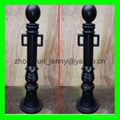 grey cast iron bollard