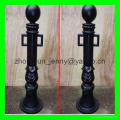 grey cast iron bollard