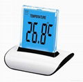 Push Panel Color-Changing LCD Clock