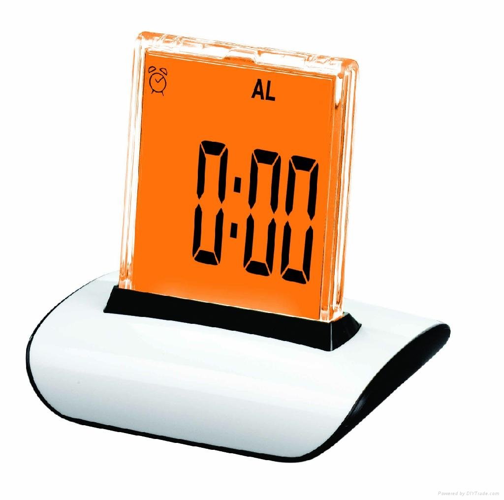 Push Panel Color-Changing LCD Clock 4