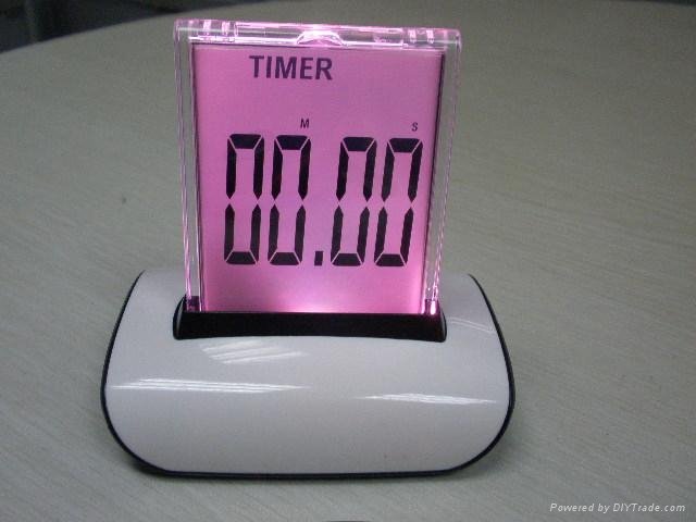 Push Panel Color-Changing LCD Clock 5