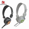 Stereo Dynamic On Ear Headphones SM-750 Silver 3