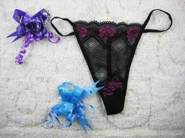 USD 0.11 ladies sexy panty  ladies t-back  stock underwear 3