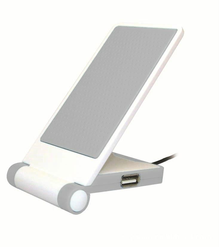 Foldable USB Mobile Phone holder with 1 USB hubs  2